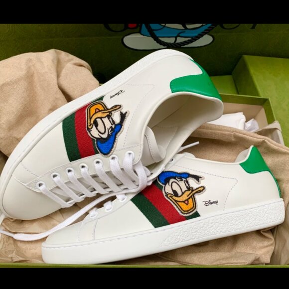 NWOT Authentic Gucci x Disney Donald Duck Ace sneakers - Picture 4 of 7
